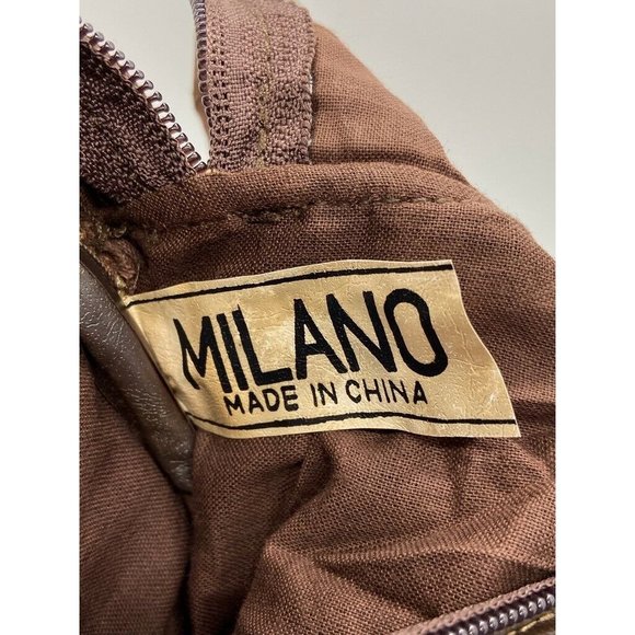 Milano Womens Baguette Bags Brown Patchwork - Picture 9 of 11